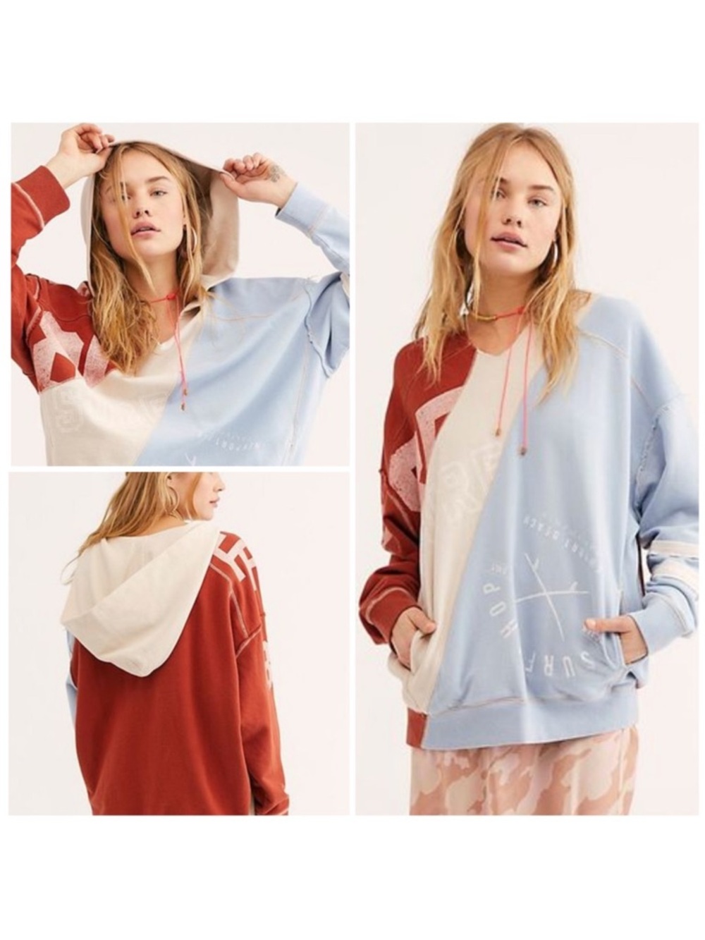 Free People Beach Break Graphic Hoodie